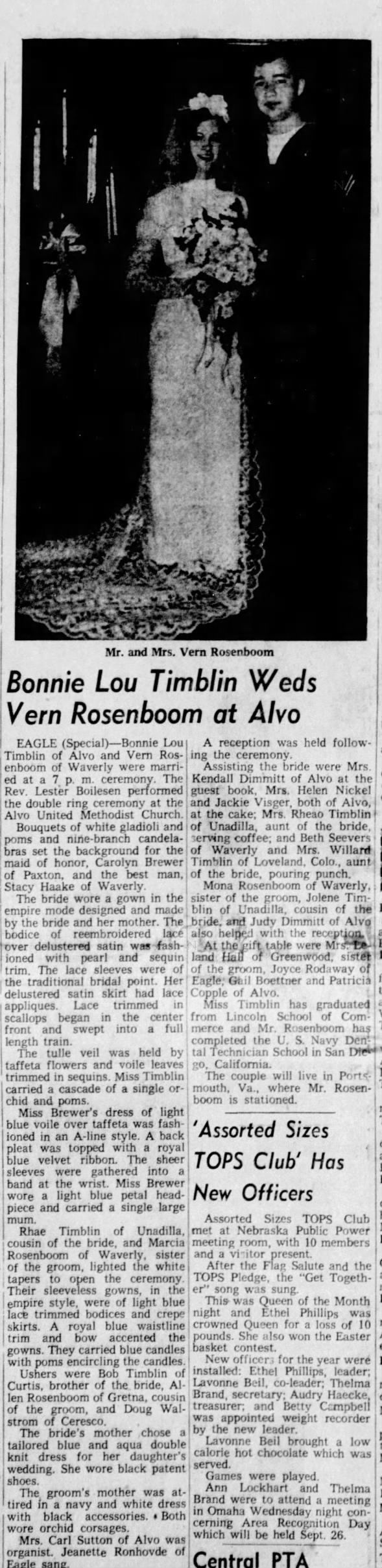 Clipping from The Plattsmouth Journal